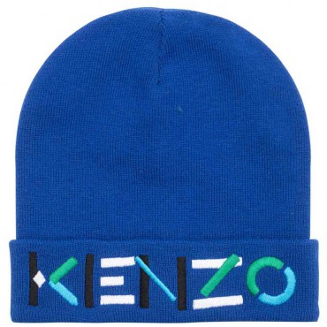 Zimowa czapka dla dziecka Kenzo 005514 - dzianinowe ciepłe czapki chłopiece