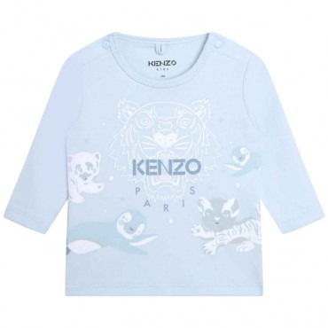 Koszulka niemowlęca dla chłopca Kenzo 005517 - A - ubranka dla niemowląt - sklep internetowy euroyoung.pl
