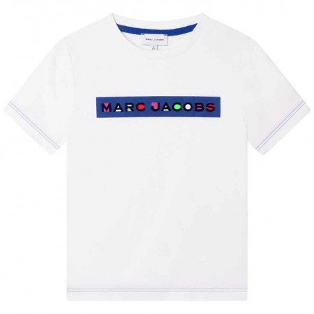 Biały t-shirt chłopięcy Marc Jacobs 005529 - A - koszulki dla dzieci