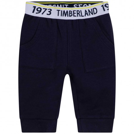 Spodnie niemowlęce dla chłopca Timberland 005557 - A - granatowe dresy dla niemowląt