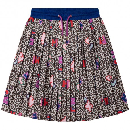 Dziewczęca spódnica w panterkę Marc Jacobs 005567 - A - plisowane spódnice dla dzieci - sklep internetowy euroyoung.pl