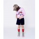 Różowa bluza dla dziewczynki Marc Jacobs 005575 - B - modne bluzy dla dzieci - marki premium