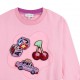 Różowa bluza dla dziewczynki Marc Jacobs 005575 - D - modne bluzy dla dzieci - marki premium