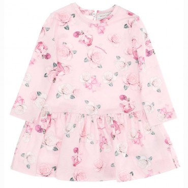 Różowa sukienka niemowlęca Monnalisa 005594