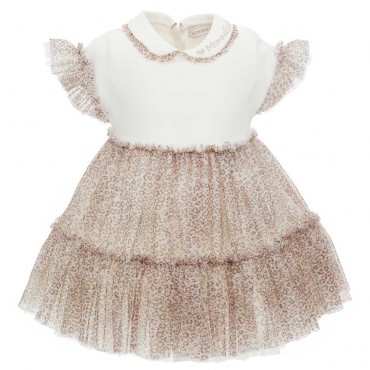 Sukienka niemowlęca w panterkę Monnalisa 005596