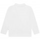 Biała koszulka polo dla chłopca Boss 005609 - B - markowe polówki dla dzieci i nastolatków - sklep internetowy