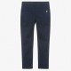 Granatowe spodnie chino dla chłopca Boss 005615 - B - eleganckie spodnie dla dzieci i nastolatków