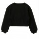 Czarna bluza dla dziewcynki Twin Set 005624 - B - markowe bluzy dla dzieci i nastolatek