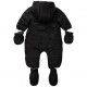 Czarny kombinezon niemowlęcy Karl Lagerfeld 005637 - B - zimowe kombinezony dla niemowląt