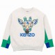 Szara bluza dla dziecka z żyrafą Kenzo 005644