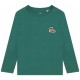 Zielona koszulka dla chłopca Timberland 005658 - A - bluzki z długim rękawem, bawełniane
