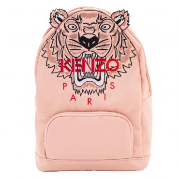 Różowy plecak z tygrysem Kenzo 005666 - A - małe plecaki dla dzieci - sklep internetowy euroyoung.pl