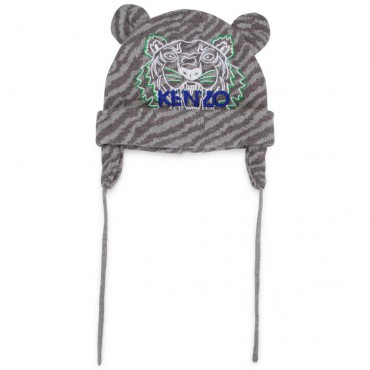 Ciepła czapka dla niemowlęcia Kenzo 005670 - A - zimowe czapki dla maluchów