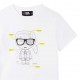 Biały t-shirt dla chłopca Karl Lagerfeld 005677 - D - markowe koszulki dla dzieci