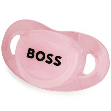 Różowy smoczek niemowlęcy Boss 005747 - A - markowe smoczki dla niemowląt