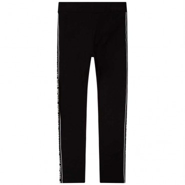 Czarne legginsy dziewczęce Michael Kors 005774 - A - sklep z ekskluzywnymi ubraniami dla dzieci