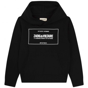 Chłopięcy sweter z kapturem Zadig&Voltaire 005785 - A - sklep internetowy dla dzieci i nastolatków