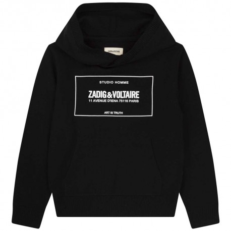 Chłopięcy sweter z kapturem Zadig&Voltaire 005785 - A - sklep internetowy dla dzieci i nastolatków