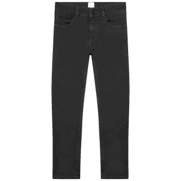 Czarne jeansy dla chłopca Hugo Boss 005793