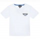 Biały t-shirt chłopięcy EA7 Emporio Armani 005805 - A - koszulka dla dziecka i nastolatka