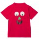 Koszulka dla chłopca Stella McCartney 005829 - B - czerwony t-shirt dla chłopca z aplikacjami na rzep
