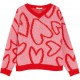 Żakardowy sweter dla dziewczynki Liu Jo 005838 - A - kolorowe swetry dla dzieci