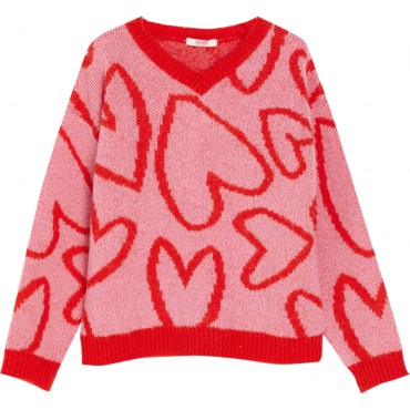 Żakardowy sweter dla dziewczynki Liu Jo 005838