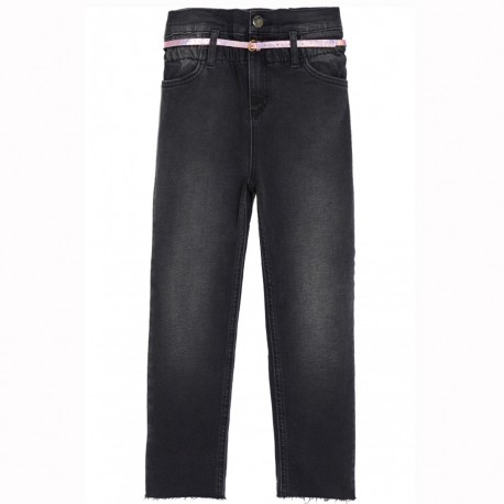 Czarne jeansy dla dziewczynki Liu Jo 005840 - A - sklep internetowy euroyoung.pl - spodnie i jeansy dla dzieci
