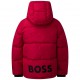 Zimowa kurtka dla chłopca Hugo Boss 005844 - C - czerwona, ciepła