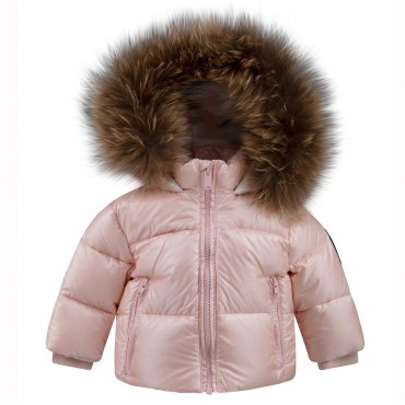 Puchowa kurtka niemowlęca Bomboogie 005846 - A - ekskluzywne, zimowe kurtki dla dzieci z jenotem