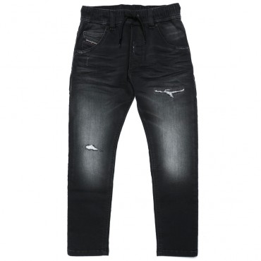 Czarne jeansy chłopięce Krooley Diesel 005855