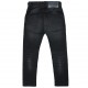 Czarne jeansy chłopięce Krooley Diesel 005855 - C - spodnie dziecięce z wydarciami i trokiem w pasie