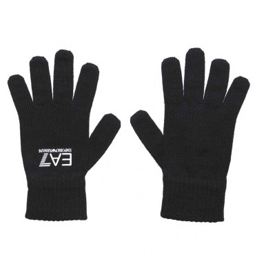 Czarne rękawiczki dla dziecka EA7 Armani 005863