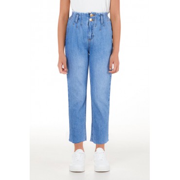 Miękkie jeansy dla dziewczynki Liu Jo 005873 - A - spodnie dla nastolatki