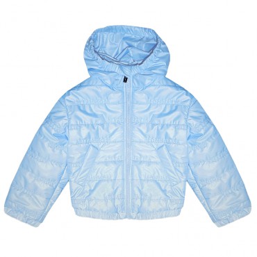 Wiosenna kurtka dla dziewczynki Monnalisa 005883 - A - niebieska, lekko ocieplona