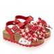 Czerwone sandałki dla dziewczynki Monnalisa 005900 - A - buty na lato dla dziecka