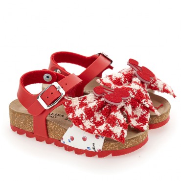 Czerwone sandałki dla dziewczynki Monnalisa 005900