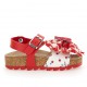 Czerwone sandałki dla dziewczynki Monnalisa 005900 - C - buty na lato dla dziecka