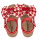 Czerwone sandałki dla dziewczynki Monnalisa 005900 - F - buty na lato dla dziecka