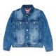 Jeansowa kurtka z kieszeniami Diesel 005918 - C - kurtki wiosenne dla dzieci i nastolatków