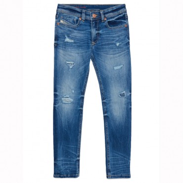Miękkie jeansy chłopięce Diesel Sleenker 005927 - A - spodnie dla dzieci