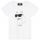 Biała koszulka dziewczęca Karl Lagerfeld 005975 - A - ubrania dla dzieci - sklep internetowy