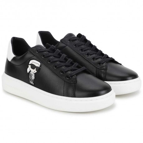 Czarne sneakersy dla dziecka Karl Lagerfeld 005987 - A - buty sportowe dla dzieci