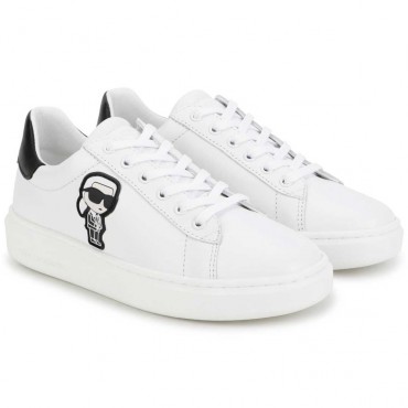 Białe sneakersy dla dziecka Karl Lagerfeld 005988 - A - buty sportowe dla dzieci