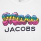 Biała koszulka dla dziewczynki Marc Jacobs 005993 - C - markowe t-shirty dla dzieci