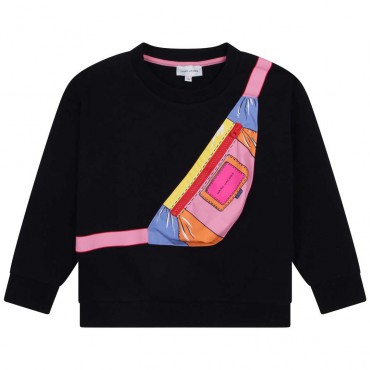 Dziewczęca bluza z nerką Marc Jacobs 005997 - A - oryginalne bluzy dla dzieci