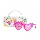 Okulary przeciwsłoneczne dla dziewczynki Monnalisa 006015 - A - różowe oprawki