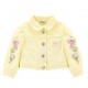 Żółta kurtka dla dziewczynki Monnalisa 006024 - A - wiosenne kurtki dla dzieci