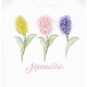 Koszulka dziewczęca z kwiatami 3D Monnalisa 006025 - B - markowe t-shirty dla dzieci