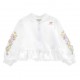 Biała bluza niemowlęca dla dziewczynki 006026 - A - ubranka dla małych dzieci Monnalisa